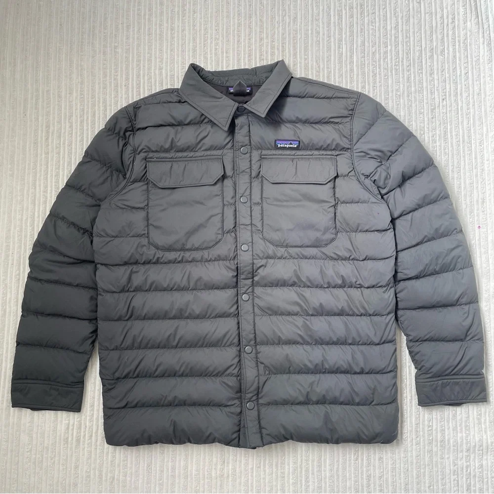 Patagonia Silent Down Shirt Puffer Jacket | Size L - Picture 3 of 9